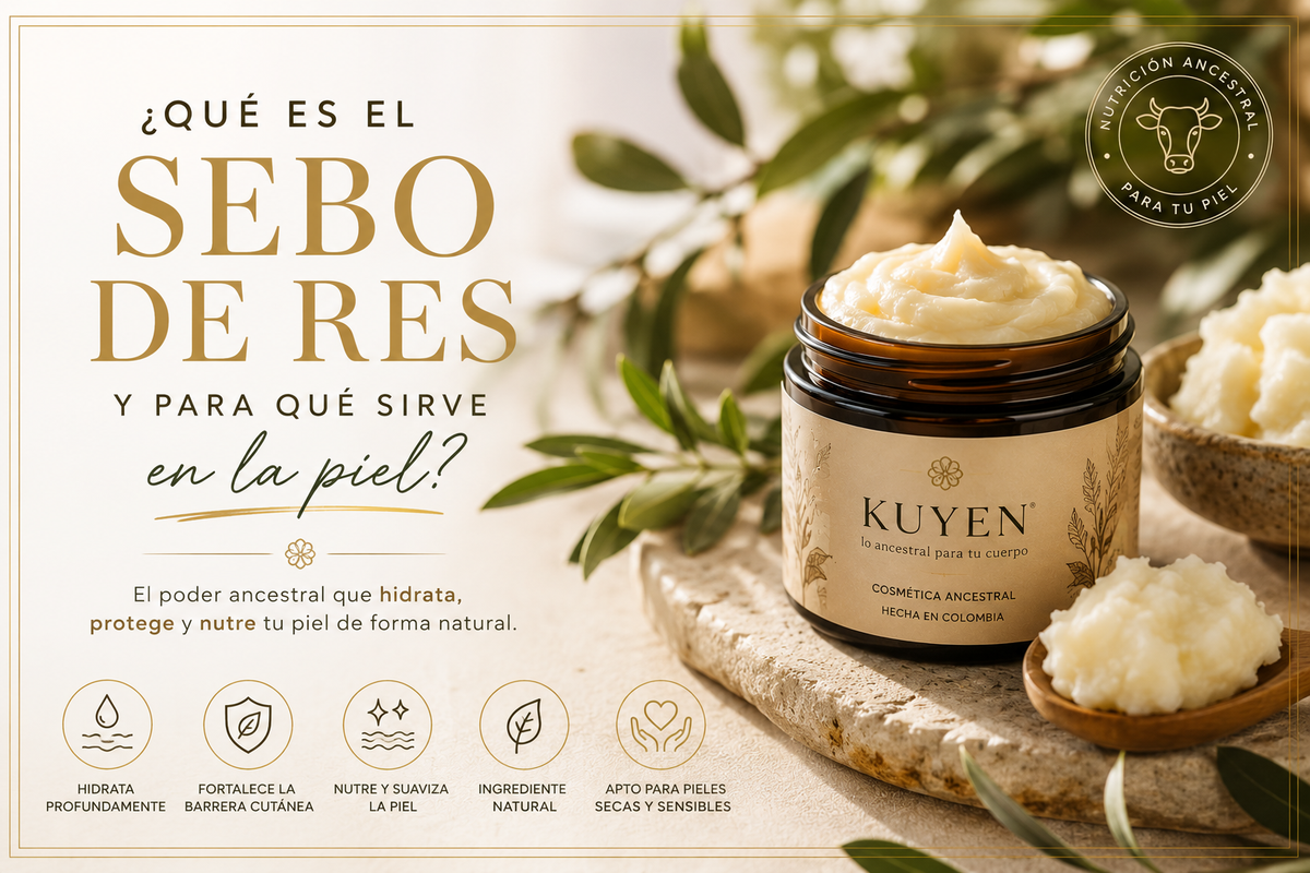 ¿Qué es el sebo de res y para qué sirve en la piel?