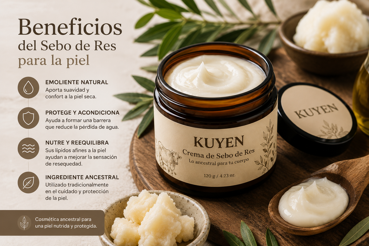 Beneficios del sebo de res para la piel: qué sabemos realmente según la evidencia