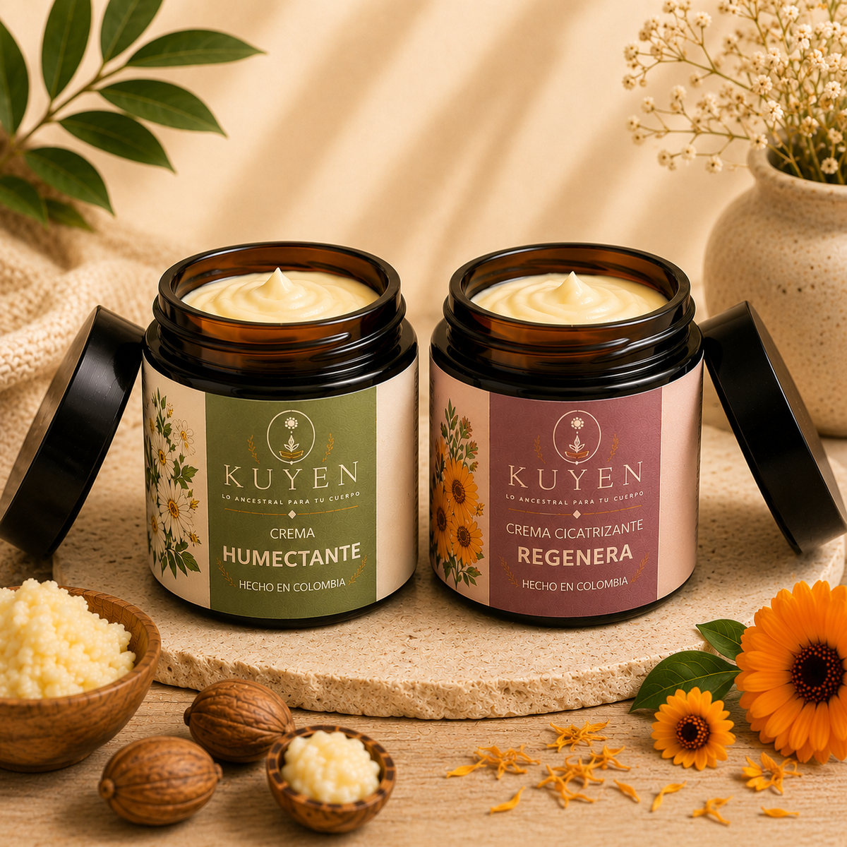 Combo Crema Humectante y Para Cicatrices con Sebo de Res Natural
