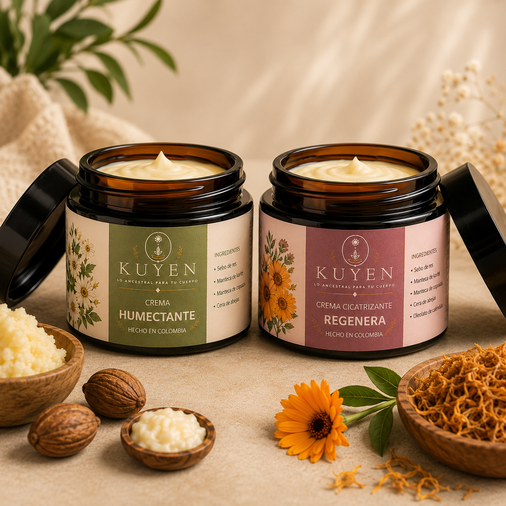 Combo Crema Humectante y Para Cicatrices con Sebo de Res Natural